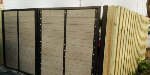 South Florida Custom PVC and Aluminum Dumpster Gate